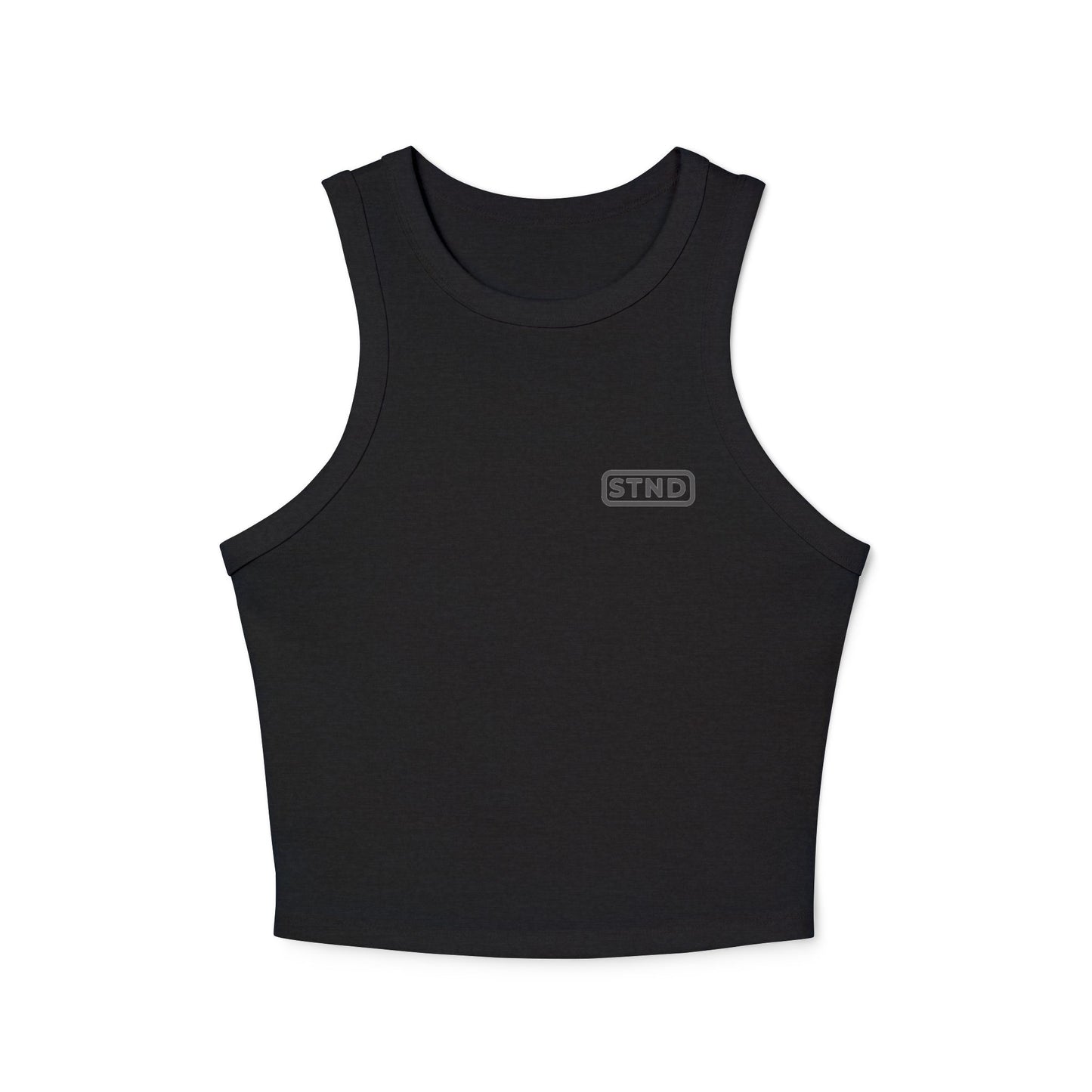 (BLACK) STND Women’s “Still Standing” Racerback Tank – Strength Through Struggle, Comfort Through Movement
