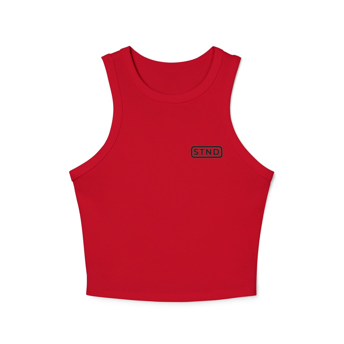 (RED) STND Women’s “Still Standing” Racerback Tank – Strength Through Struggle, Comfort Through Movement