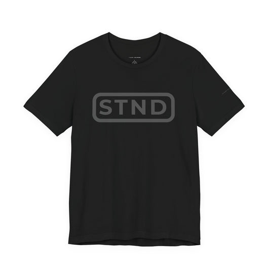 STND Classic Tee (Large Front STND) –  “Built to outlast every struggle.”