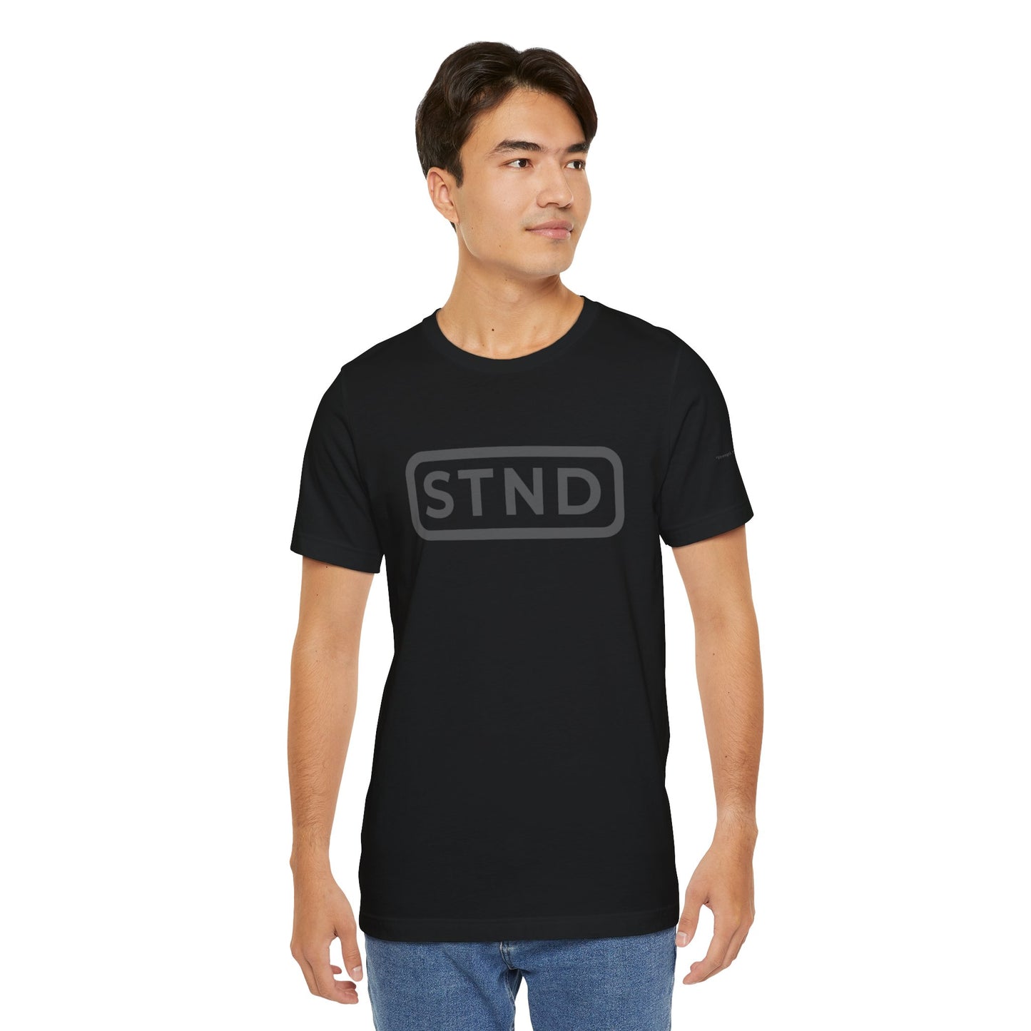 STND Classic Tee (Large Front STND) –  “Built to outlast every struggle.”